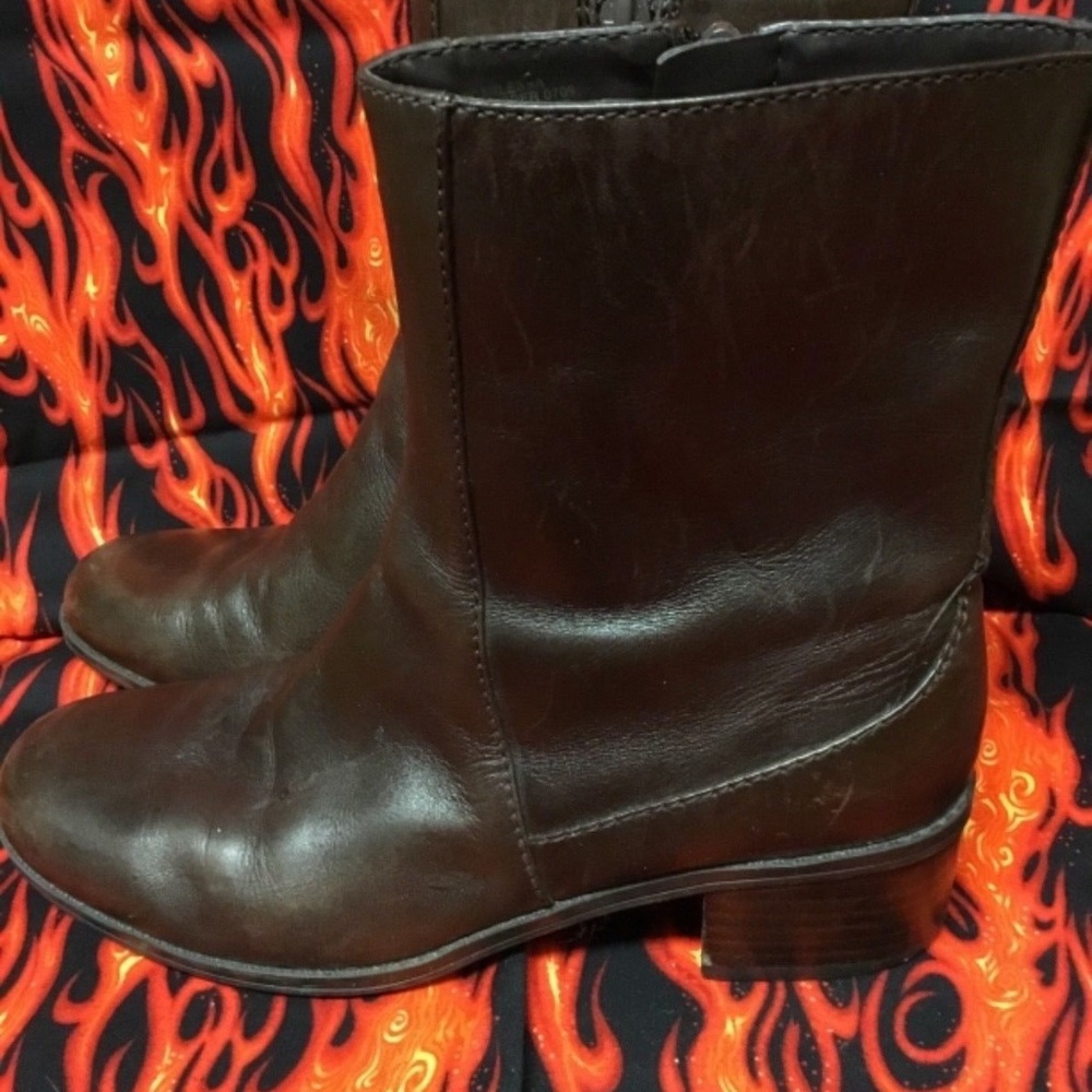 Brown Leather Bandolino Womans Boots